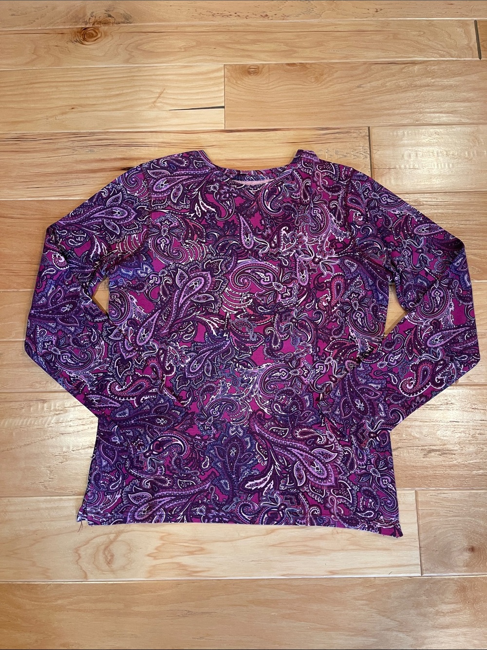 Studio Works Purple Paisley Print Top